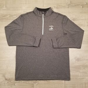 Straight Down 1/4 Zip Pullover Mens Large Golf US Open Pebble Beach 2019 Gray